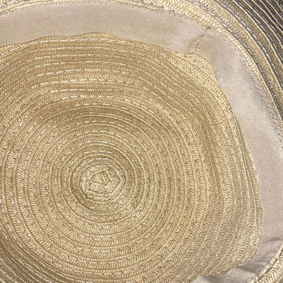 DAISIES Woven Straw Bucket Hat White Yellow Daisies Womens One Size Fits Most - Picture 7 of 8